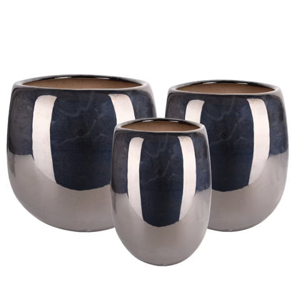 Krukke Mieres 36x41 cm Sort Metalik