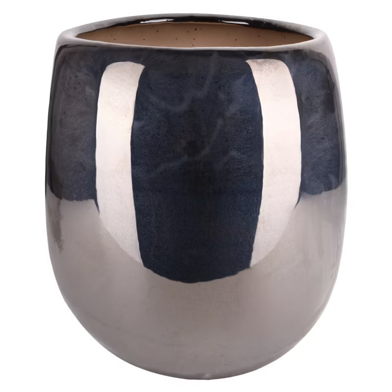 Krukke Mieres L Ø50x45 cm Sort Metallisk