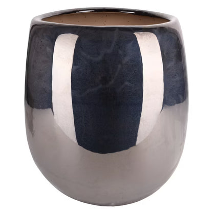Krukke Mieres L Ø50x45 cm Sort Metallisk