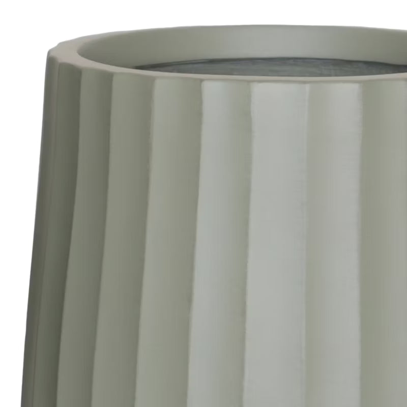 Krukke Rillet 28 cm Grøn
