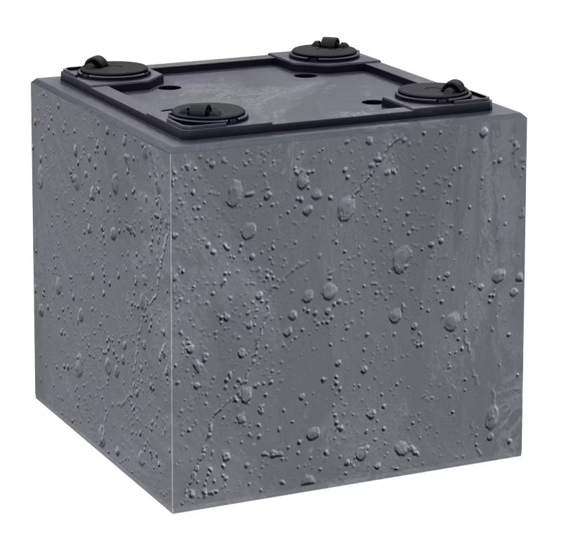 Krukke Sierra Square Betoneffekt 40 cm Marengo