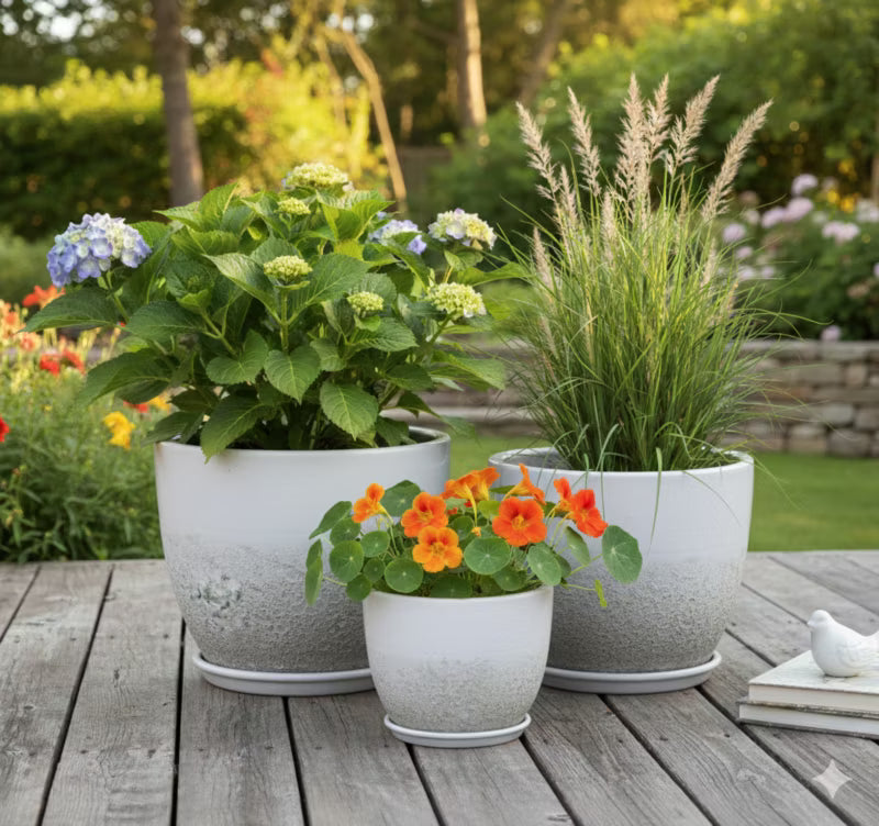 Krukke Soller Atlantis 23x19 cm Hvid