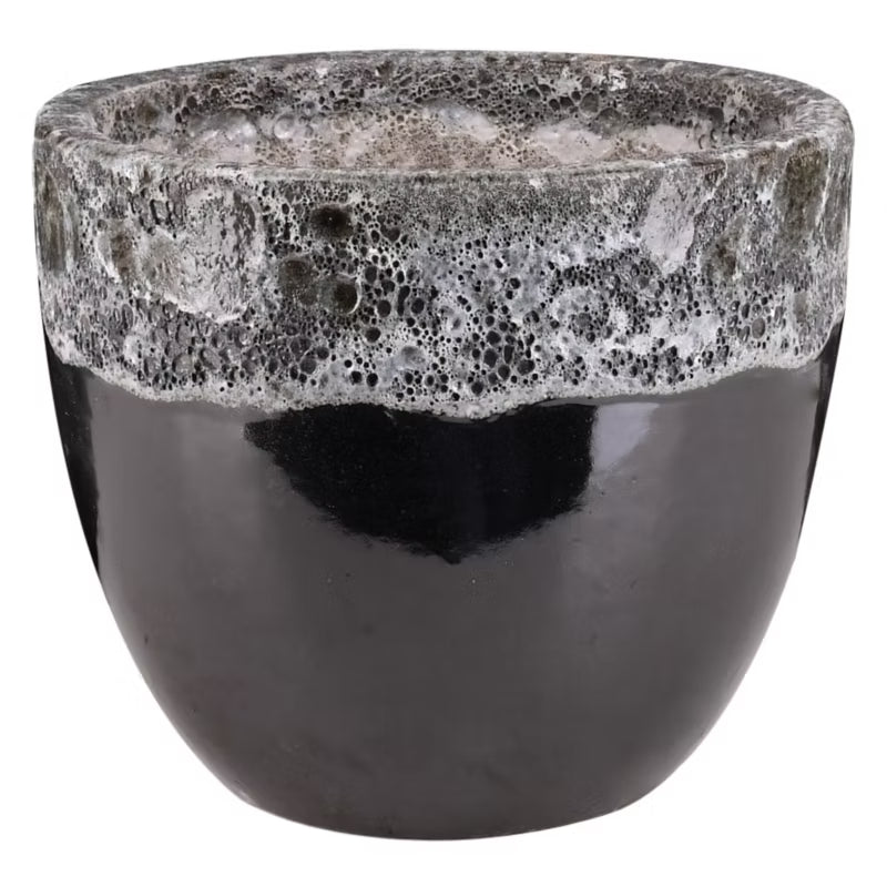 Krukke Soller Atlantis L 38x31 cm Sort Keramik