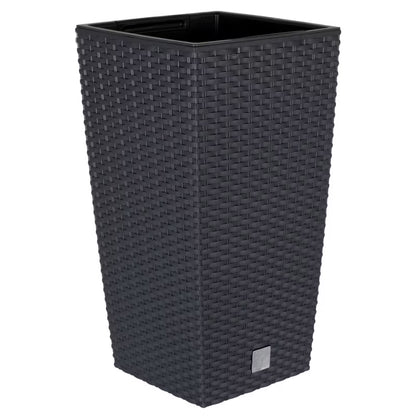 Krukkesæt Rattan 3 Stk. 37,5-50 cm Antracit