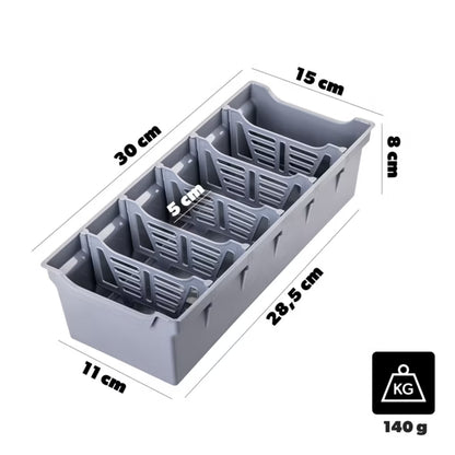 Krydderiindsats til Skuffe 30x15x8 cm Grå