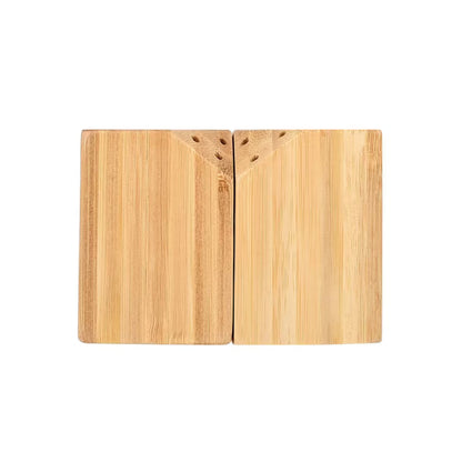 Krydderisæt Magnetisk 5x5x7 cm Bambus Natur