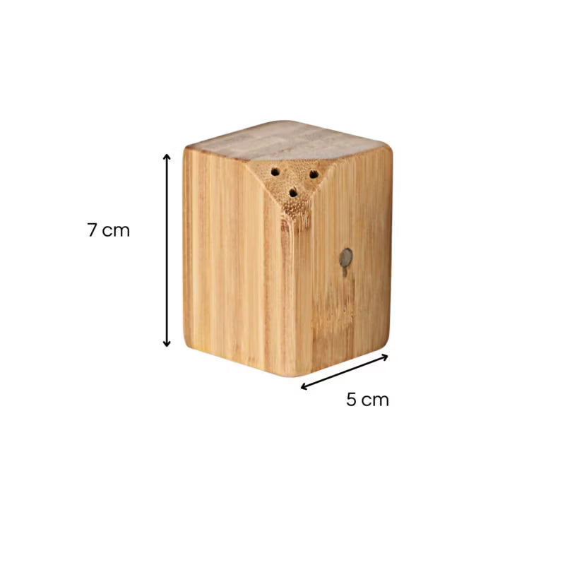 Krydderisæt Magnetisk 5x5x7 cm Bambus Natur