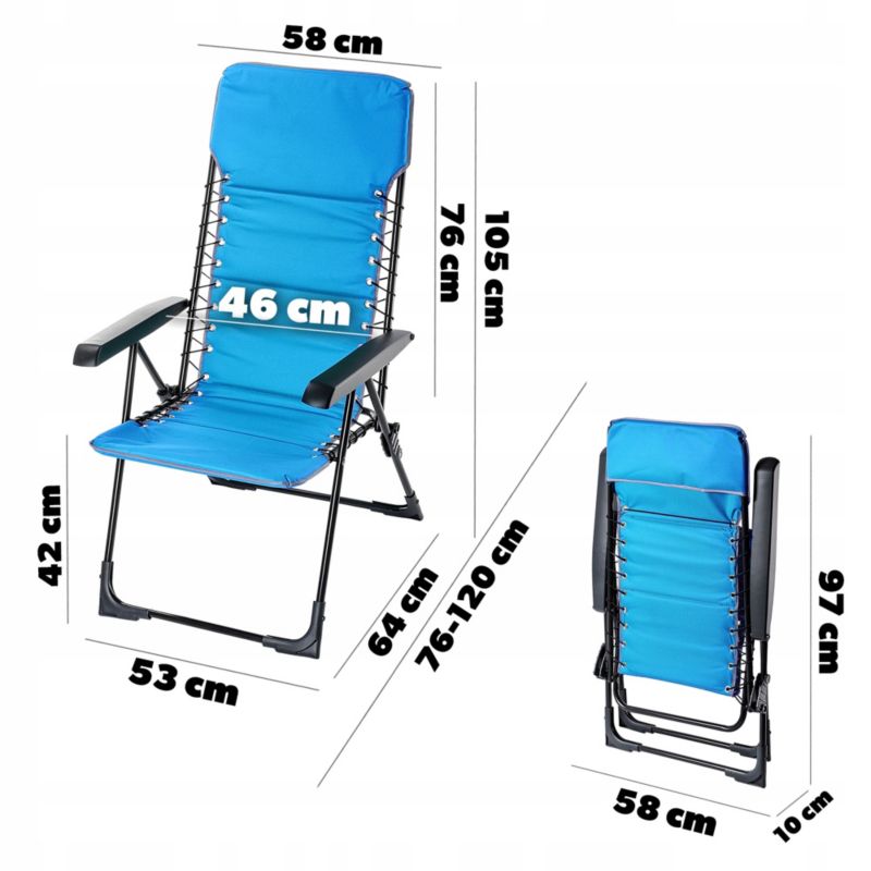 KADAX foldbar havestol – liggestol til terrasse og balkon