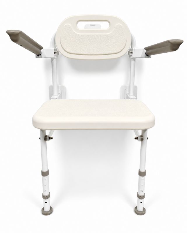 Brusebadstol ANCONA Højdejusterbar 82-92 cm Bæreevne 220 kg