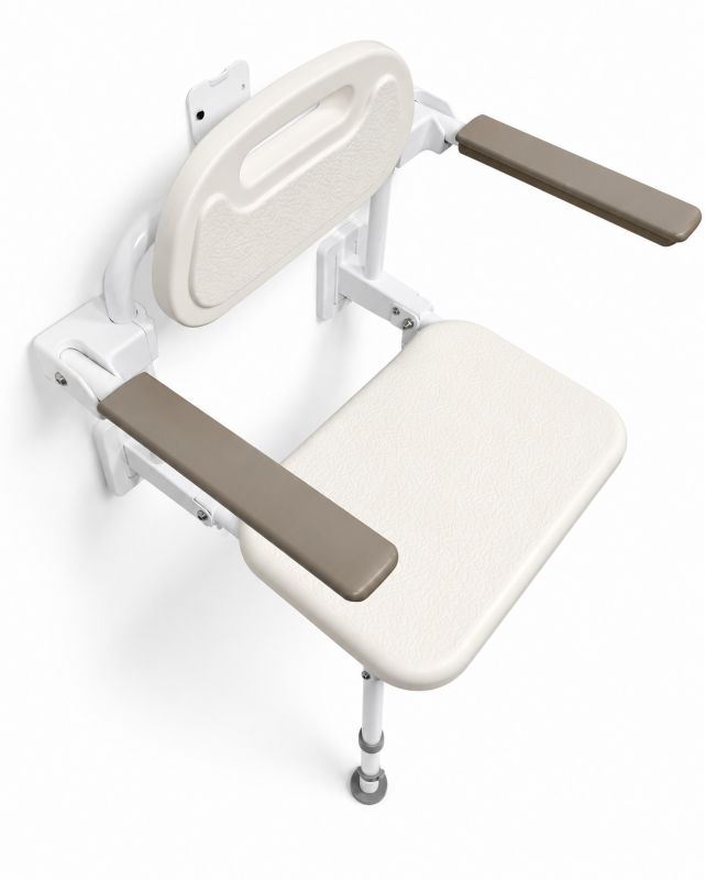 Brusebadstol ANCONA Højdejusterbar 82-92 cm Bæreevne 220 kg