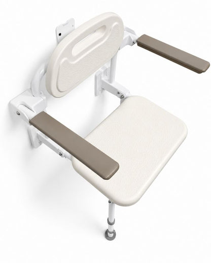 Brusebadstol ANCONA Højdejusterbar 82-92 cm Bæreevne 220 kg