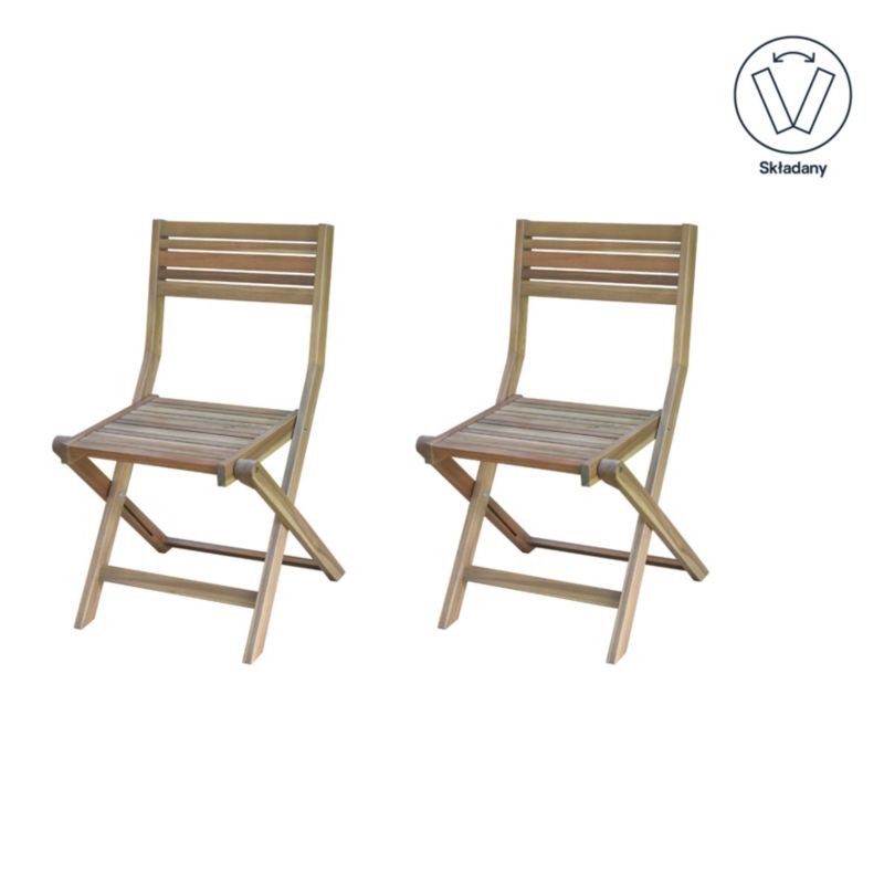 GoodHome Lyco foldestol 2 stk.