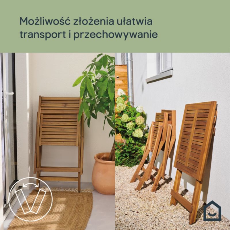 GoodHome Lyco foldestol 2 stk.