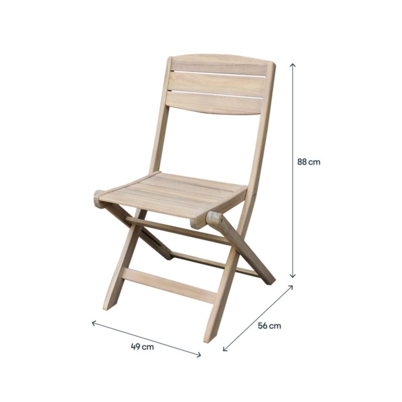Foldestol GoodHome Riveo 2 stk.