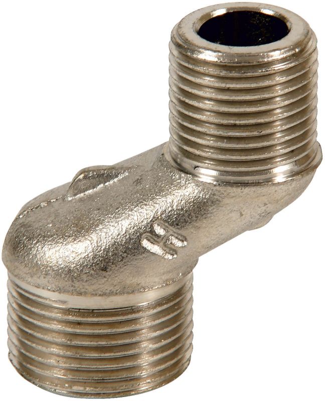 Excentrisk forskruning til armatur H-52 1/2" x 3/4" Sølv | H-52