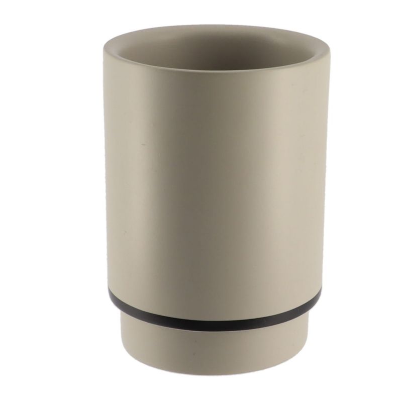 Tandbørstekrus Longan 10x7,3 cm Beige