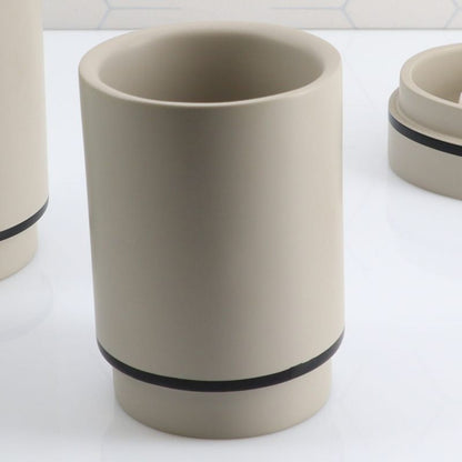 Tandbørstekrus Longan 10x7,3 cm Beige