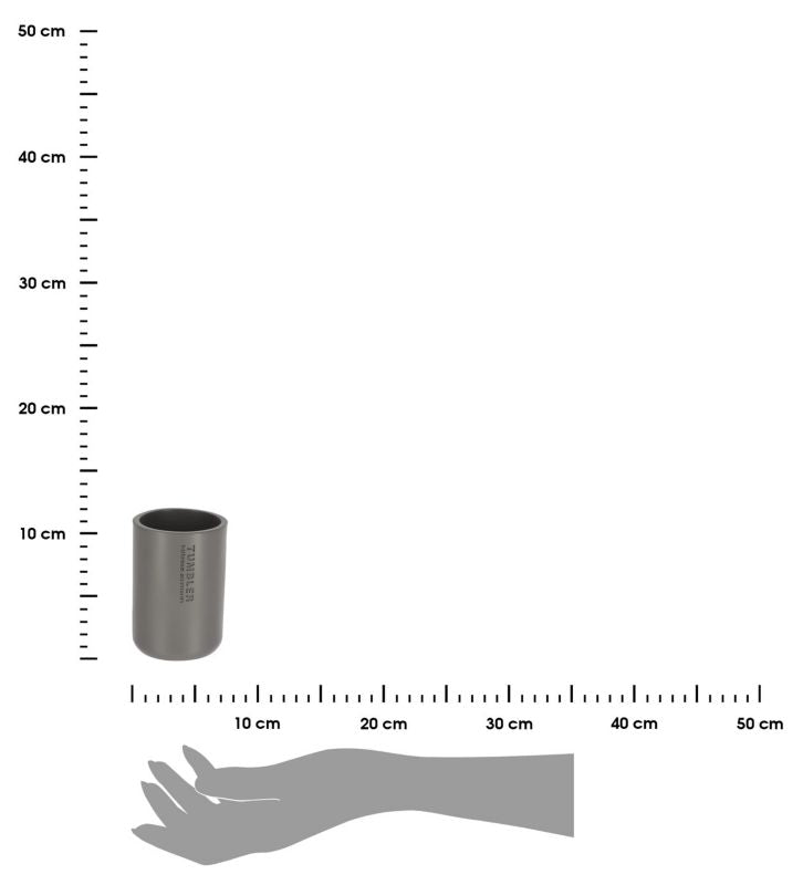 Badeværelseskrus Loudis Grå 10 cm