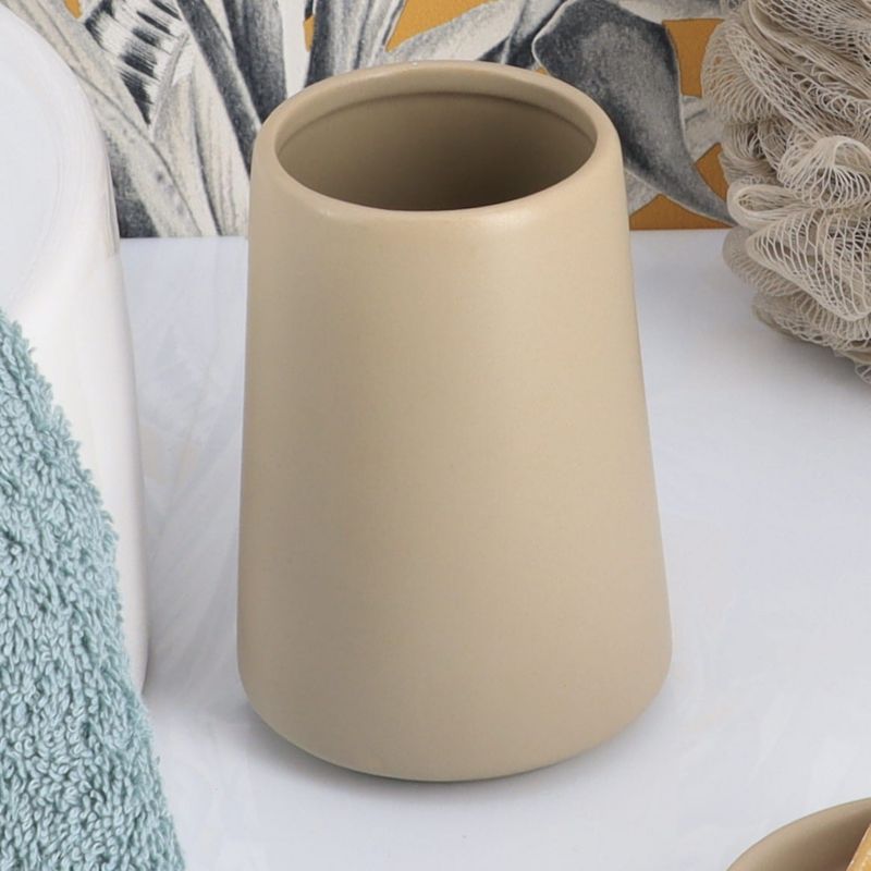 Badeværelseskrus Silipo Taupe 400 ml Keramik