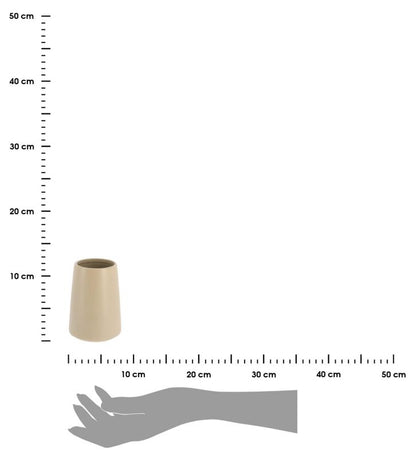 Badeværelseskrus Silipo Taupe 400 ml Keramik