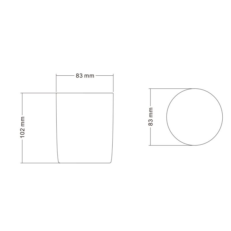 Badeværelseskrus Keramik 8,3x10,2 cm Mat Mørkeblå