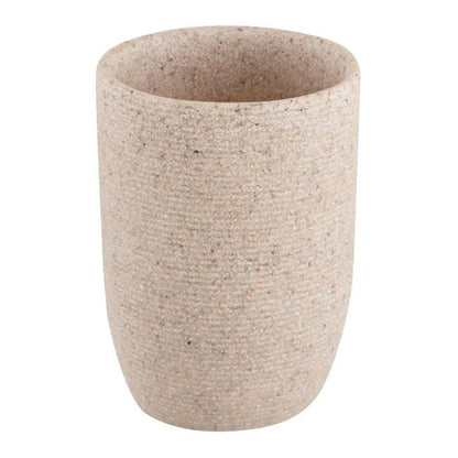Badeværelseskop Sandeffekt Beige 7,5x7,5x10,5 cm