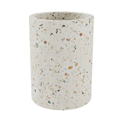 Badeværelseskrus Elland Terrazzo Beige Mat 8x8x11 cm