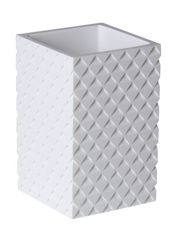 Keramisk Tandbørsteholder Hvid Mat 7x7x11 cm