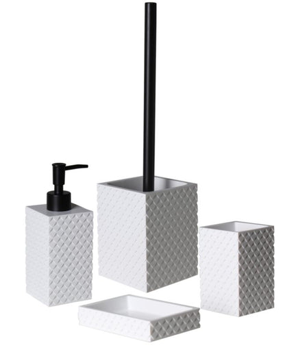 Keramisk Tandbørsteholder Hvid Mat 7x7x11 cm