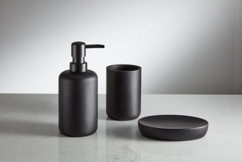Badeværelseskop Ulva Sort Mat 7,5x7,5x10 cm