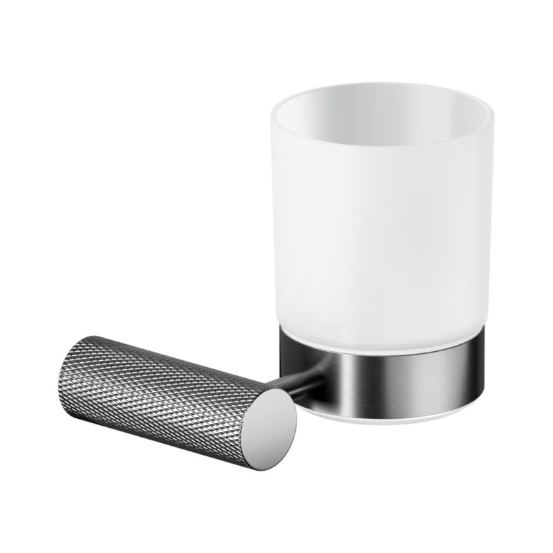 Tandbørsteholder Zen 11,2x9,9x9,5 cm Gun Metal Sort | 5901771147893