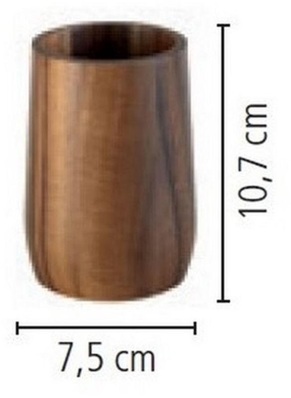Tandbørsteholder Acaia Akacietræ Brun 250 ml | 4004478331990