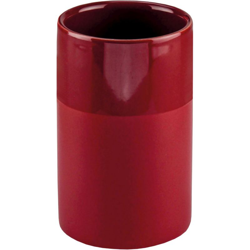 Keramisk Tandbørsteholder Bordo Mat/Blank 7x11 cm