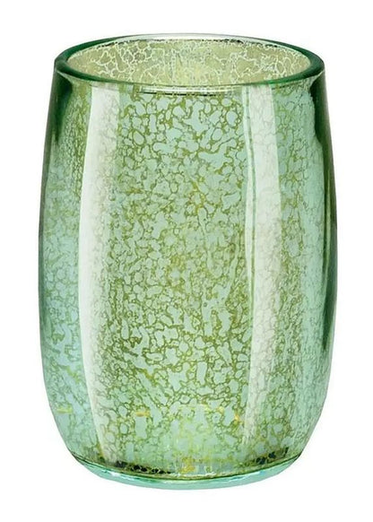 Tandbørsteholder i Glas Grøn/Guld 10,6 cm