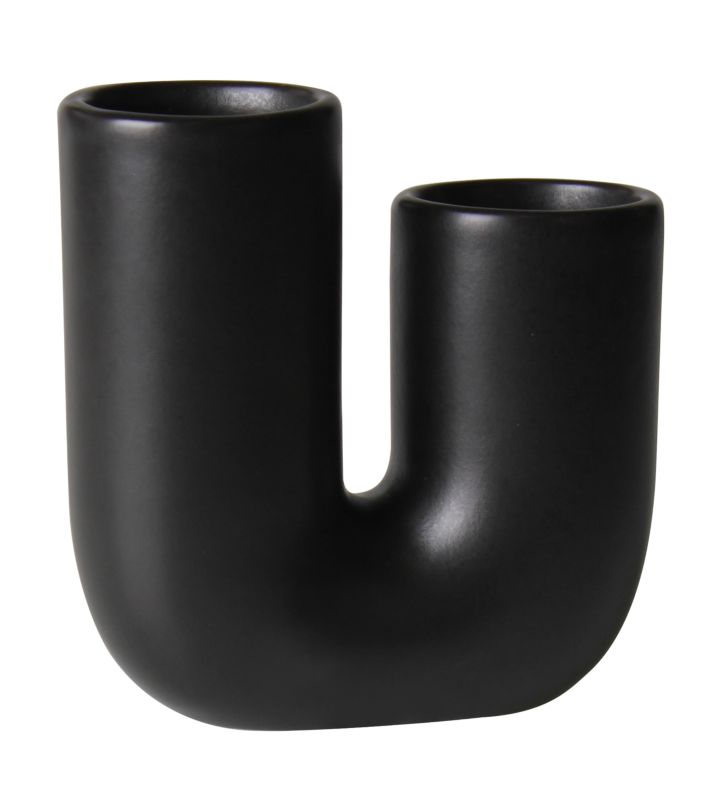 Tandbørsteholder Keramik 11 cm Sort Mat