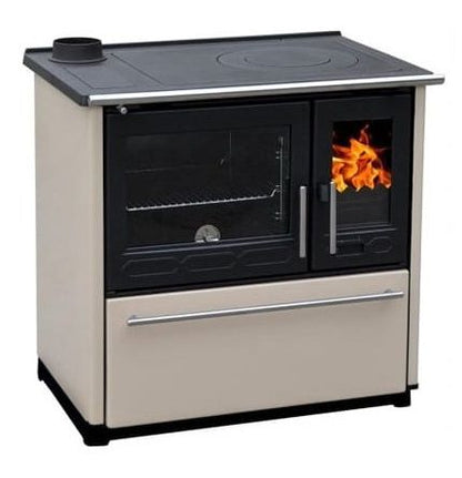 Brændekomfur GLAS 850 Venstre 8 kW Creme