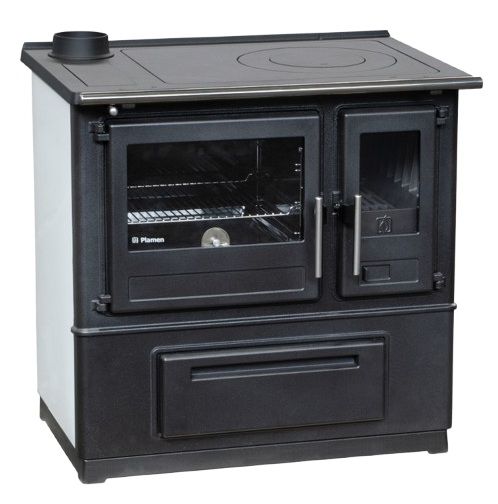 Brændekomfur SLAVONAC N Venstre 8 kW Hvid 84,5x83,8 cm