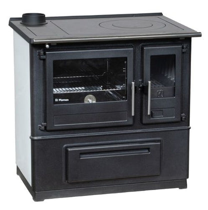 Brændekomfur SLAVONAC N Venstre 8 kW Hvid 84,5x83,8 cm