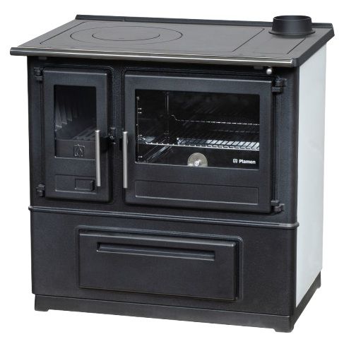 Brændekomfur Slavonac N Højre 8 kW Hvid
