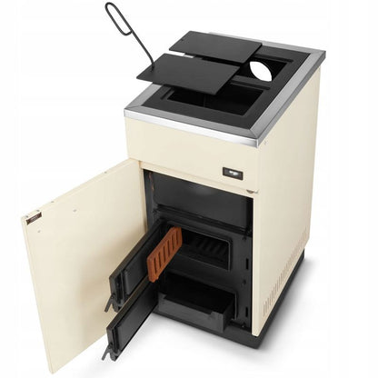 Komfur med Vandkappe MEGAL 10 kW Beige