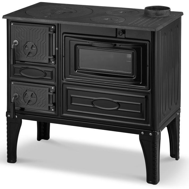 Brændekomfur Sigma 304 81x43x80 cm 9,56 kW Sort