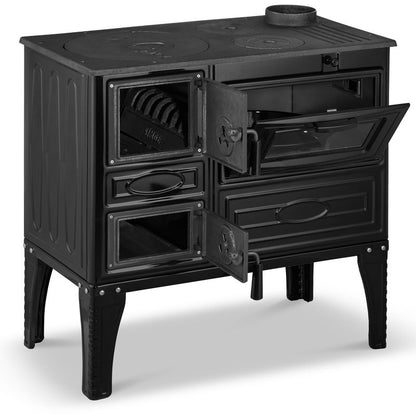 Brændekomfur Sigma 304 81x43x80 cm 9,56 kW Sort
