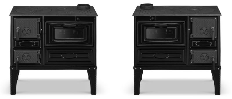 Brændekomfur Sigma 304 81x43x80 cm 9,56 kW Sort