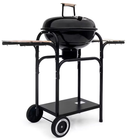 Kuglegrill 102x46 cm Sort Stål