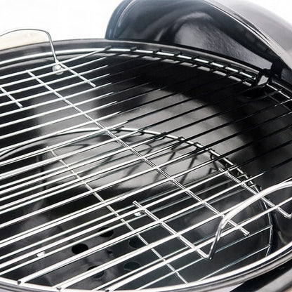 Kuglegrill 102x46 cm Sort Stål