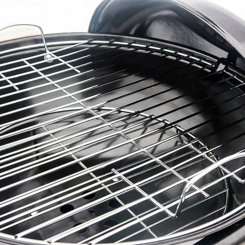 Kuglegrill 102x46 cm Sort Stål