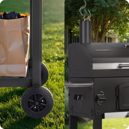 Kuglegrill 57x43 cm Koksgrå