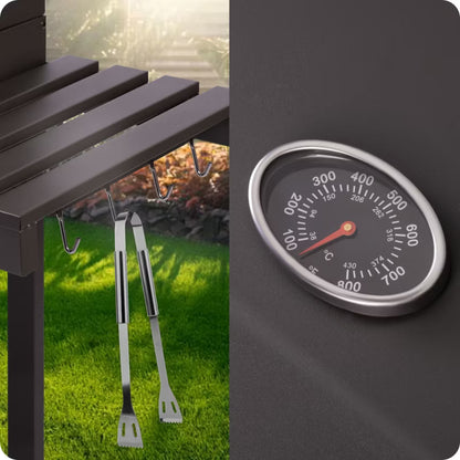 Kuglegrill 57x43 cm Koksgrå