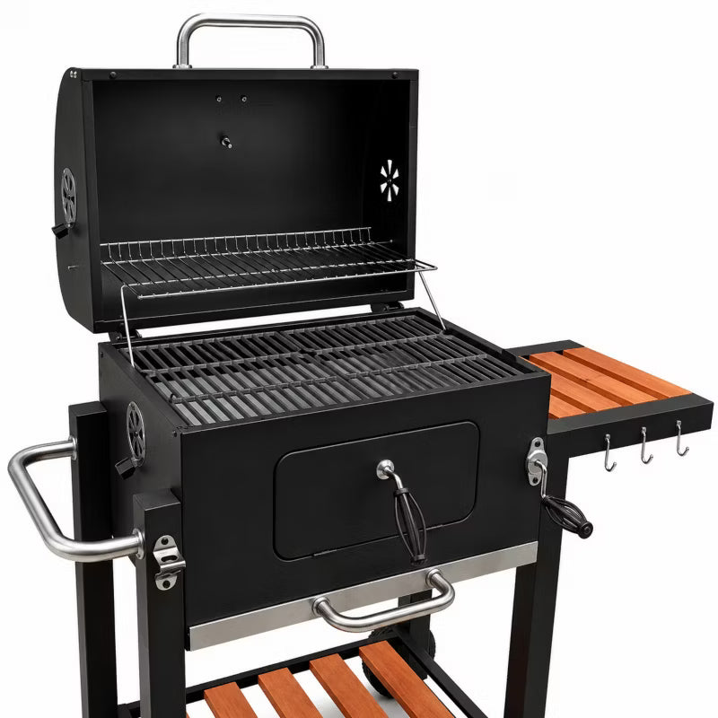 Kuglegrill Angular 113,5x50x107 cm Sort