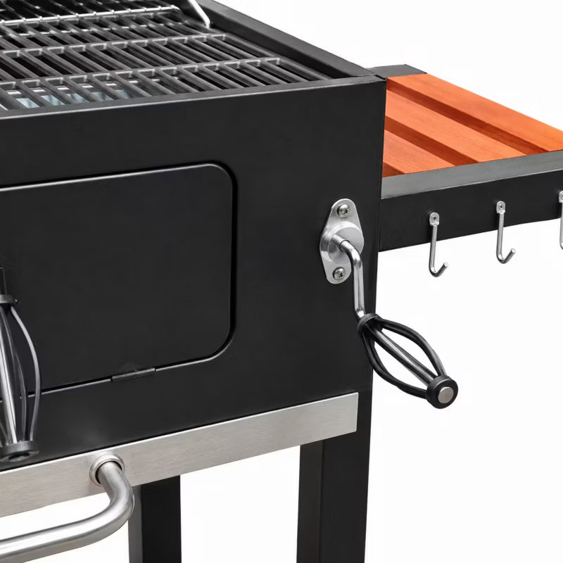 Kuglegrill Angular 113,5x50x107 cm Sort